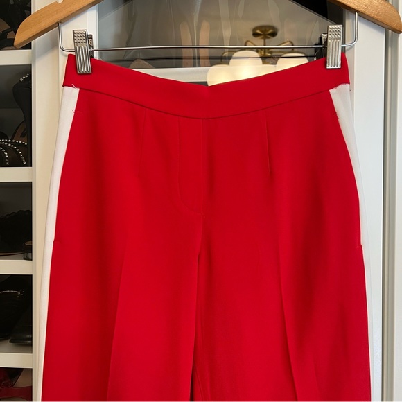 WORN ONCE✨ Aritzia Babaton Cohen Pants in Flame Scarlet with White Stripe - Picture 3 of 5